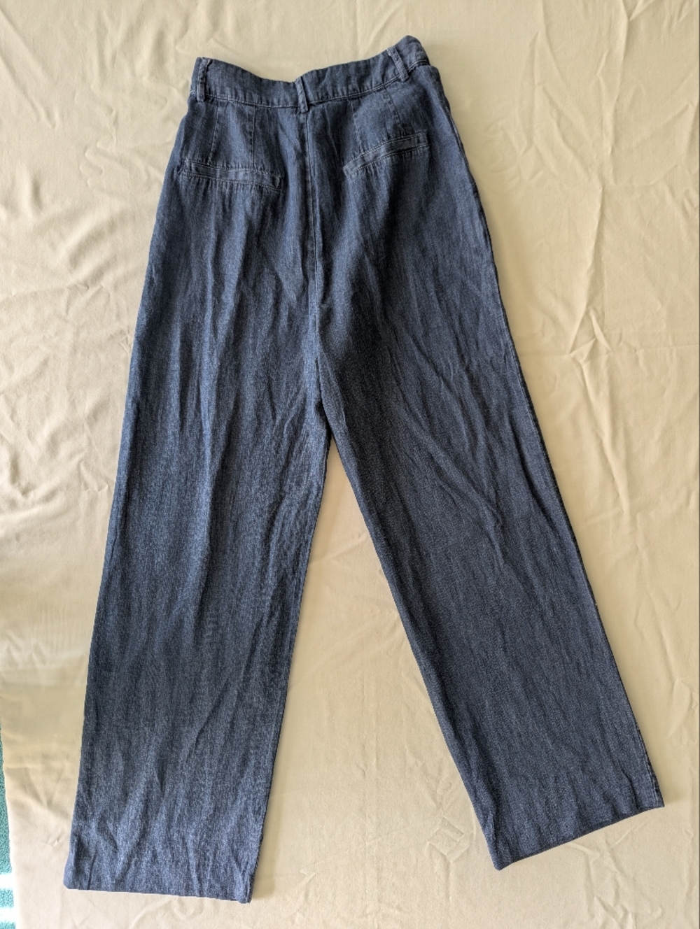En Saison Anthropologie Denim Trousers Wide Leg And High Rise - Picture 10 of 11